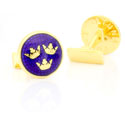 Tre Kronor Gold Cufflinks