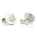 Tudor Rose Silver Cufflinks