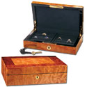 Bubinga Burl Cufflink Case