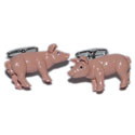 Colored Pig Cufflinks