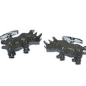 Colored Rhino Cufflinks