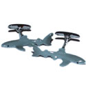 Colored Shark Cufflinks
