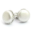 Chrome Burger Cufflinks