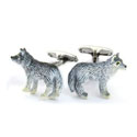 Colored Wolf Cufflinks
