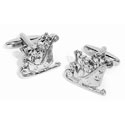Santa's Sleigh with Toys Cufflinks