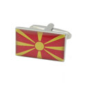 Macedonia Flag Cufflinks