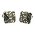Black Spiral Cufflinks
