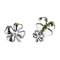 Sterling Four-Leaf Clover Cufflinks