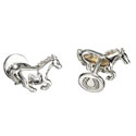 Sterling Running Horse Cufflinks