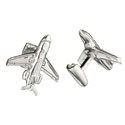 Sterling Jet & Engine Cufflinks
