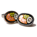 Mother of Pearl Cloud Mosaic Cufflinks