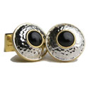 Rounded Onyx Cufflinks