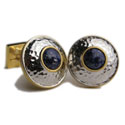 Rounded Lapis Cufflinks