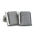 Balinese Silver Weave Cufflinks