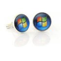 Sterling Custom Logo Cufflinks