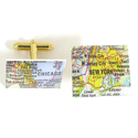 Custom Map Cufflinks
