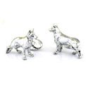 Sterling German Shepard Cufflinks