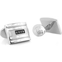 Rectangle Black Diamond Cufflinks