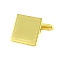 Vermeil Square Engravable Cufflinks