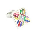 Multi-Colored Pyramid Cufflinks