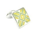 Lemon-Lime Pyramid Cufflinks