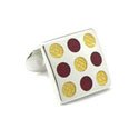 Sterling Dots Design Cufflinks