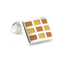 Sterling Rectangular Design Cufflinks