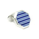 Sterling Hexagon Cufflinks