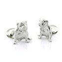 Sterling Bulldog Cufflinks