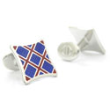 Blue and Red Plaid Cufflinks