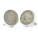 Sterling Buffalo Nickel Cufflinks