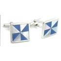 Sodalite and Pearl Cufflinks