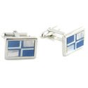Sodalite and Pearl Cufflinks
