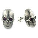 Skull with Ruby Eye Cufflinks