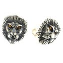 Lion Head with Citrine Cufflinks