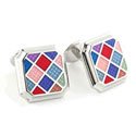 Indented Multi Checkboard Cufflinks