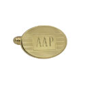Vermeil Oval Engraveable Cufflinks