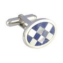 Oval Sodalite & Pearl Cufflinks