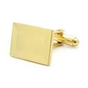 Vermeil Rectangular Engravable Cufflink