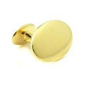 18Kt Vermeil Oval Engravable Cufflinks
