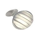 Oval Silver Cufflinks