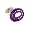 Violet Oval Cufflink