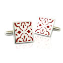 Red Mosaic Cufflinks