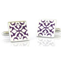 Purple Mosaic Cufflinks