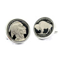 Black Buffalo Nickel Cufflinks