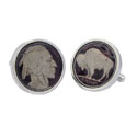 Red Buffalo Nickel Cufflinks