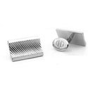 Sterling Long Rectangular Cufflinks