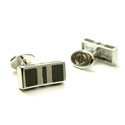 Gray Section Cufflinks