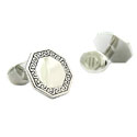 Antiqued Octagon Cufflinks