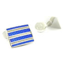 Blue Rectangular Cufflinks